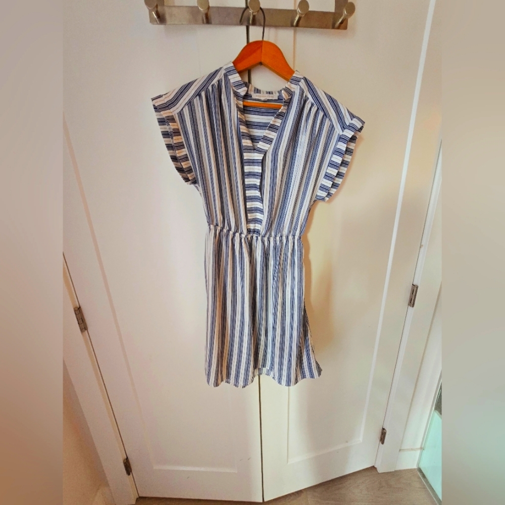 Blue Striped Dress